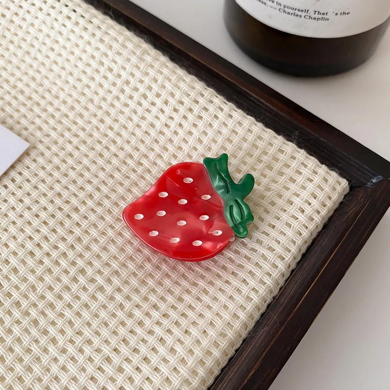 Formal: Mini Acetate Clip, Cute Fruit Hair Clip, Top Clip with High-end Feel, Side Clip for Tousleds, Hair Accessory