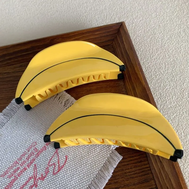 1pc Korean style large fruit clip, back of the head disc hair, banana hair clip, simple shark clip hair clip, hair accessory