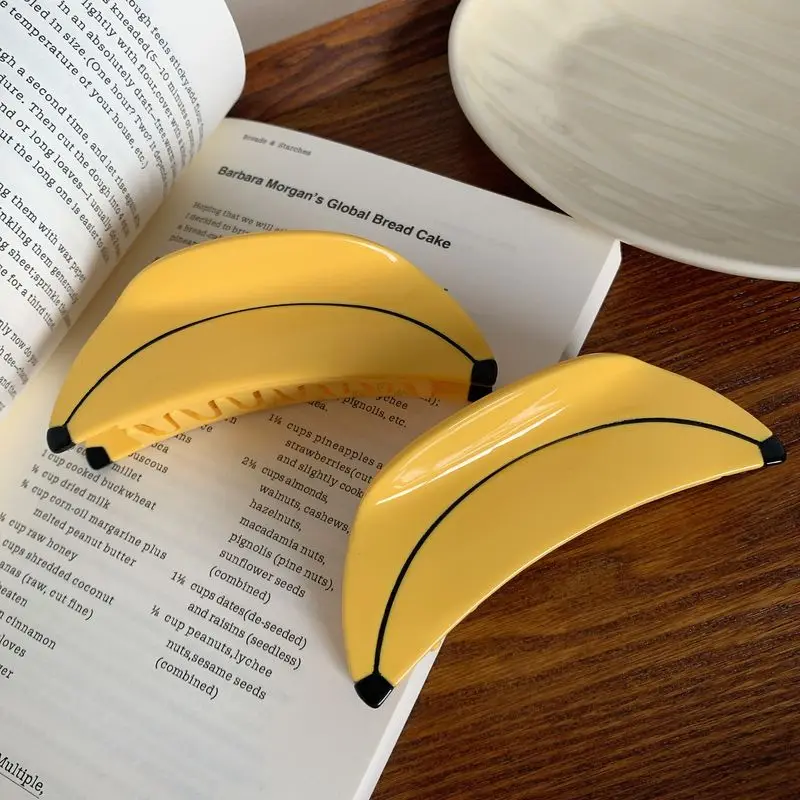 1pc Korean style large fruit clip, back of the head disc hair, banana hair clip, simple shark clip hair clip, hair accessory