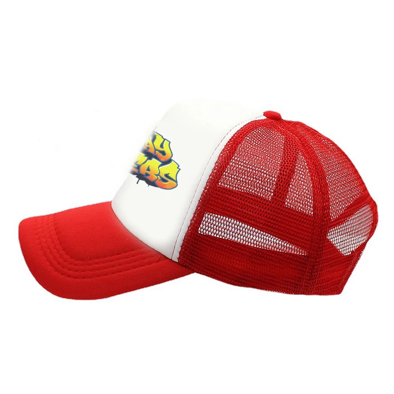 Subway Surfers Logo Trucker Cap Unisex Video Game Hats Sun Hats Golf Hats Adjustable Polyester Mesh Baseball Cap Summer
