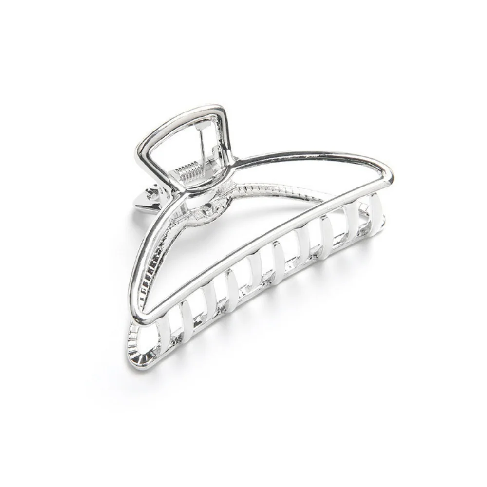 New Women Elegant Geometric Bow Hair Claws Vintage Simple Hair Clip Grab Large Metal Hairpins Barrettes Fashion Hair Accessories