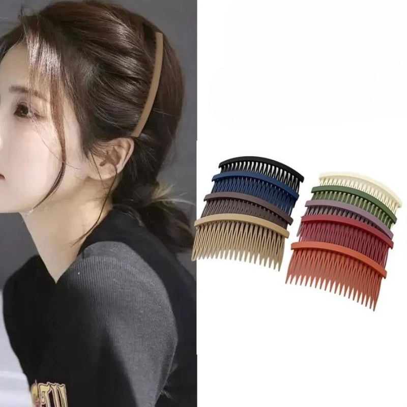 Solod Color Plastic Side Hair Twist Comb French Twist Comb for Women 20 Teeth Fine Hair Clips Fashion Hair Accessories Wholesale