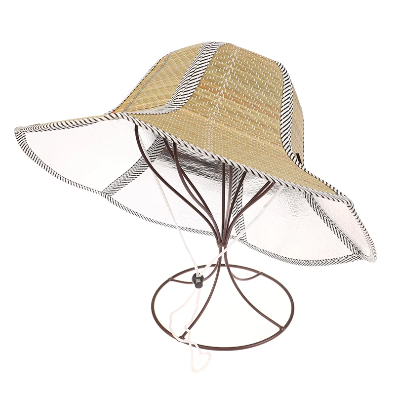 Chinese Bamboo Rattan Hats Retro Handmade Weave Straw Hat Tourism Rain Dance Props Cone Fishing Sunshade Fisherman Hat