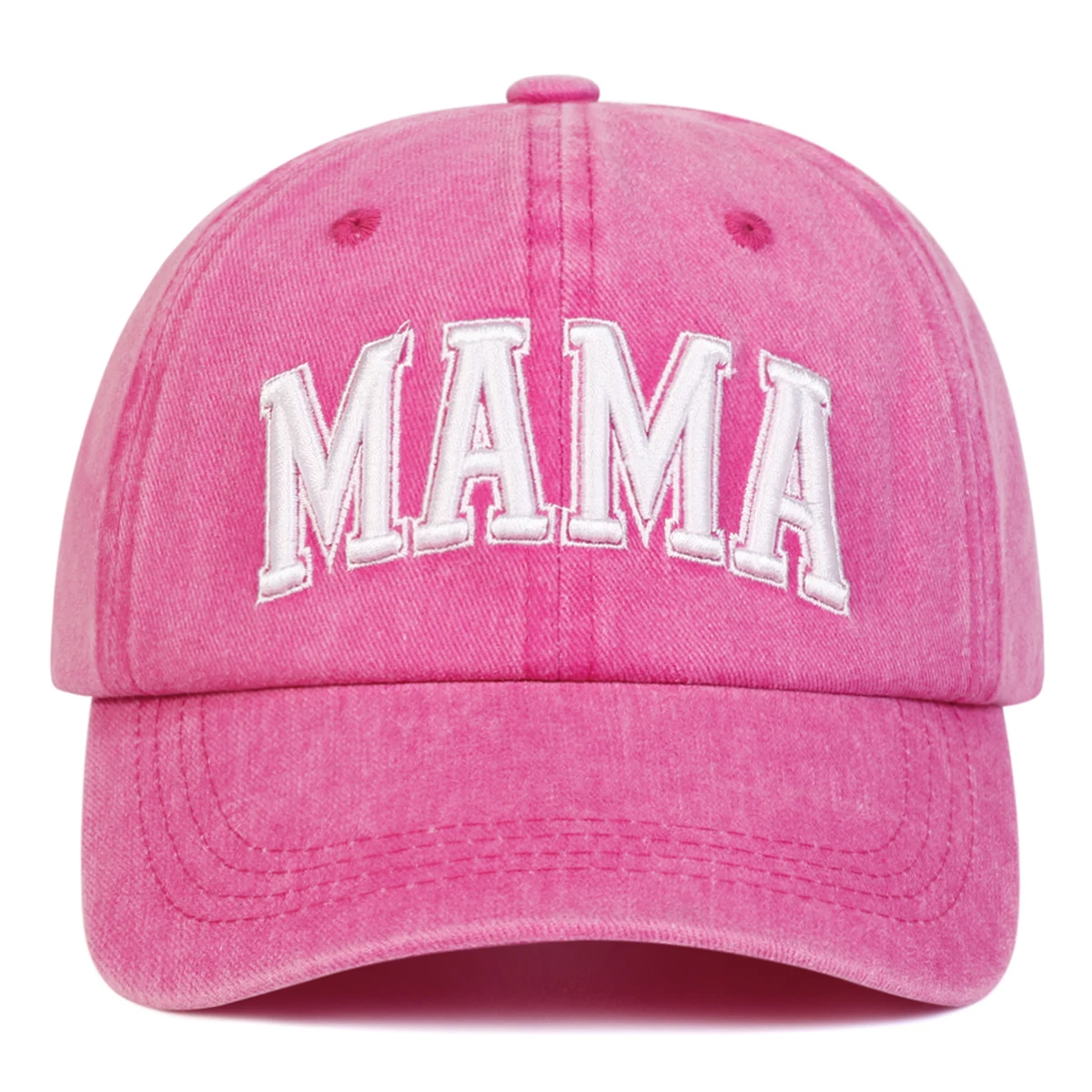 Unisex Parent Child 3D MAMA/MINI Embroidery Wash Baseball Caps Spring and Autumn Outdoor Adjustable Casual Hats Sunscreen Hat 