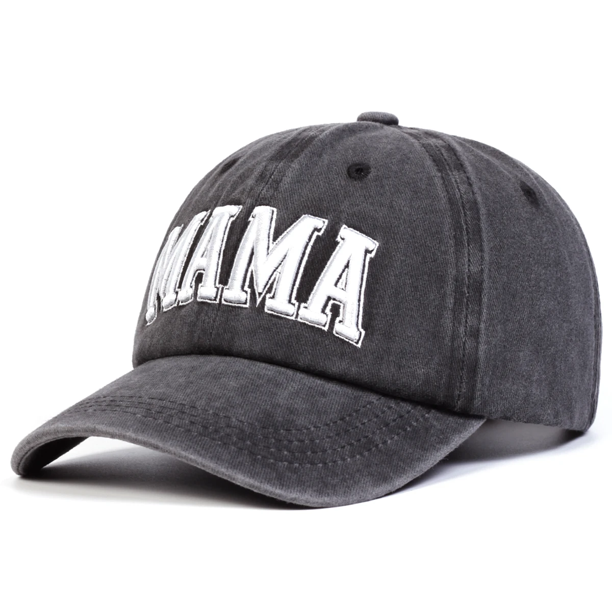 Unisex Parent Child 3D MAMA/MINI Embroidery Wash Baseball Caps Spring and Autumn Outdoor Adjustable Casual Hats Sunscreen Hat 