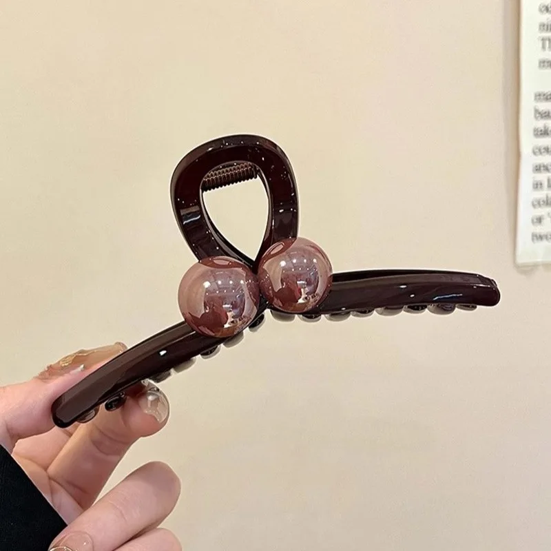 Elegant Hair Clips Claw for Women Trendy Large Crab Catches Clamp Plastic Hairpin Korea Girls Hair Accessories