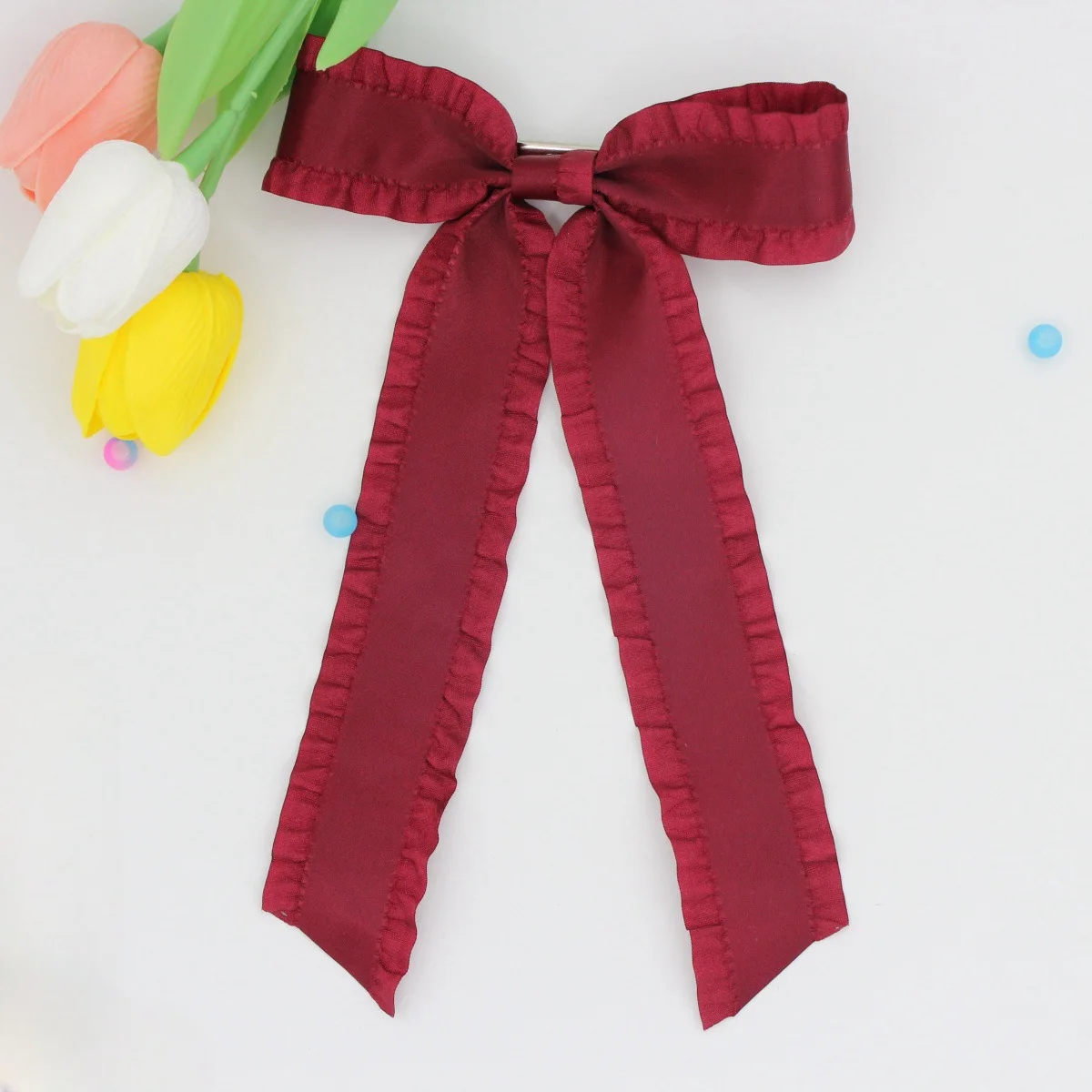 2025 Elegant Cute Ribbon Bow Hairpins Women Girls Gift Hair Clips Pin Barrettes Accessories Hairclip Headdress Headwear Ornament