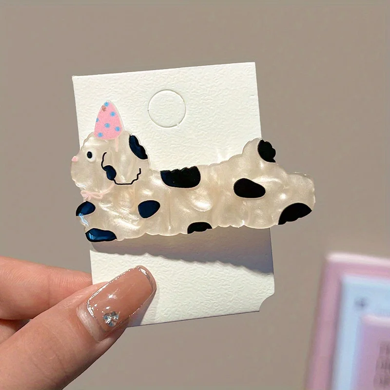 5pcs of Assorted Cute Cartoon Party Hair Clips Featuring Dogs And Cats,Perfect for Girls ,Duckbill clip headband hair clip