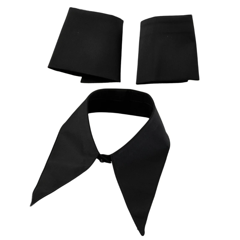 Unique False Collar Casual Decorative Shirt Dress Collar Elegant Wrist Cuffs Lapel