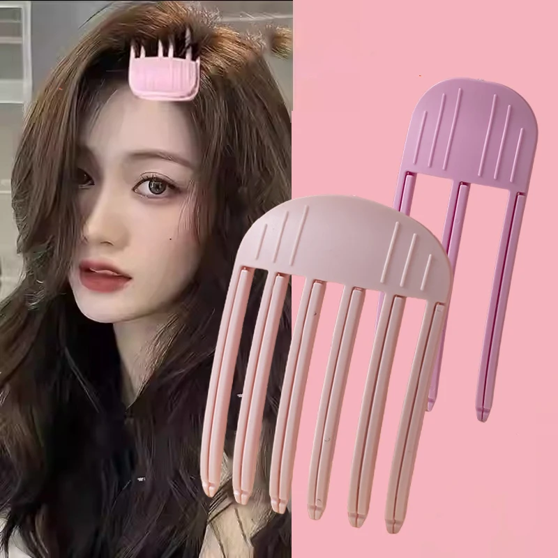 Fluffy Hairpin Curling Bangs Hair Clips Comb Hair Roots Volumizing Clips Women Curling Fixed Shape Clips Volume Hair Roller Tool