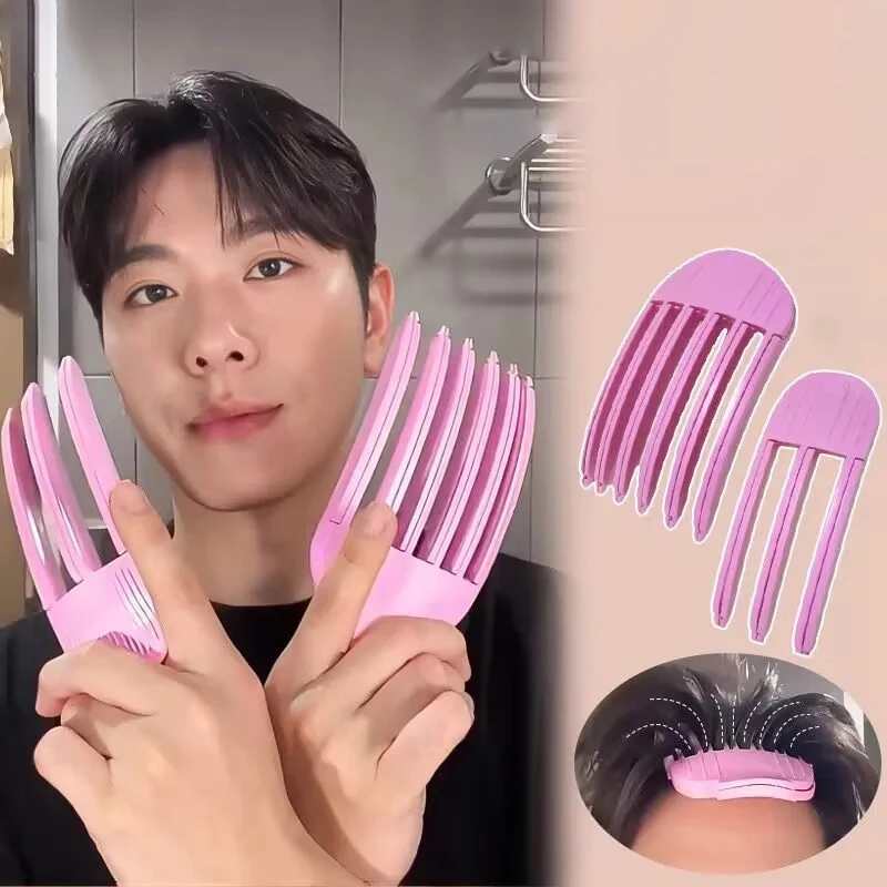Fluffy Hairpin Curling Bangs Hair Clips Comb Hair Roots Volumizing Clips Women Curling Fixed Shape Clips Volume Hair Roller Tool