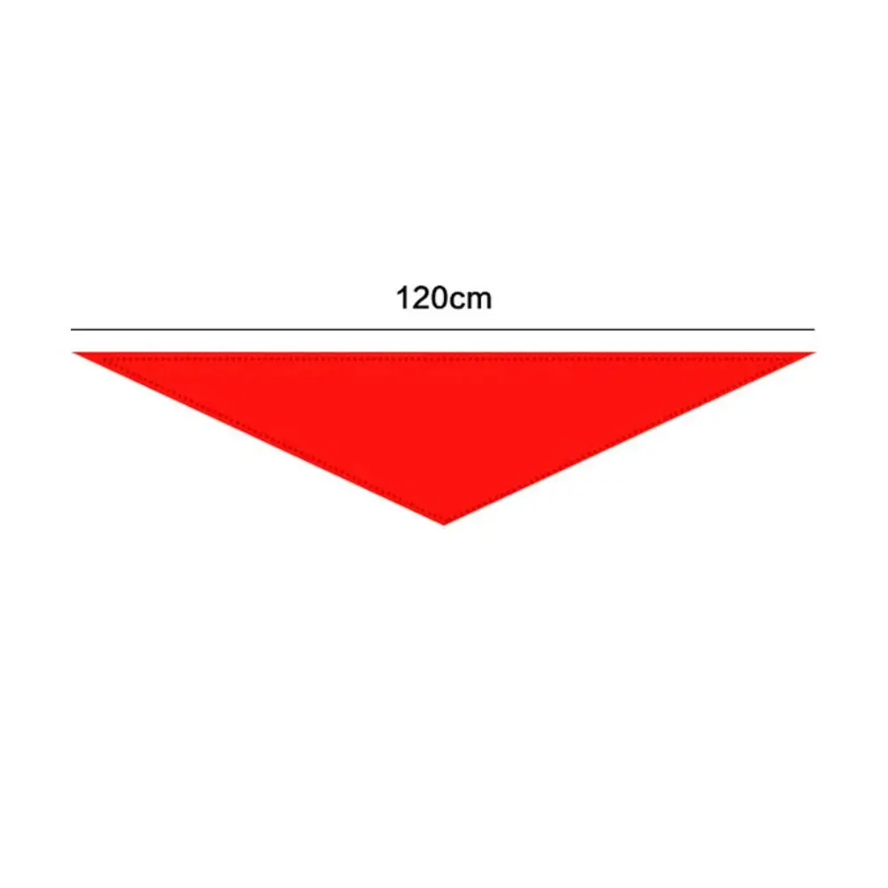 Triangle Towel Scarf Classic 120cm Triangle Towel Scarf China Style Gifts Red Scarf Cotton Red Tie Choker School Supplies