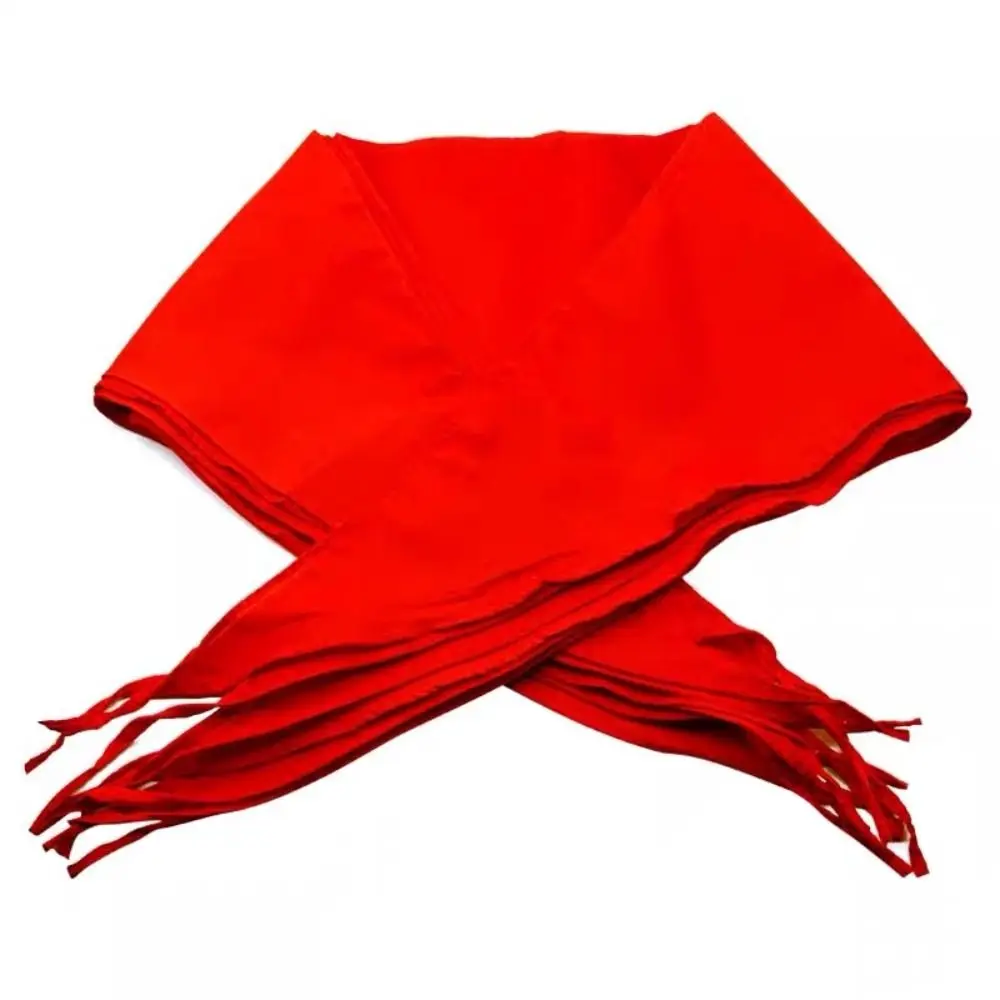 Triangle Towel Scarf Classic 120cm Triangle Towel Scarf China Style Gifts Red Scarf Cotton Red Tie Choker School Supplies