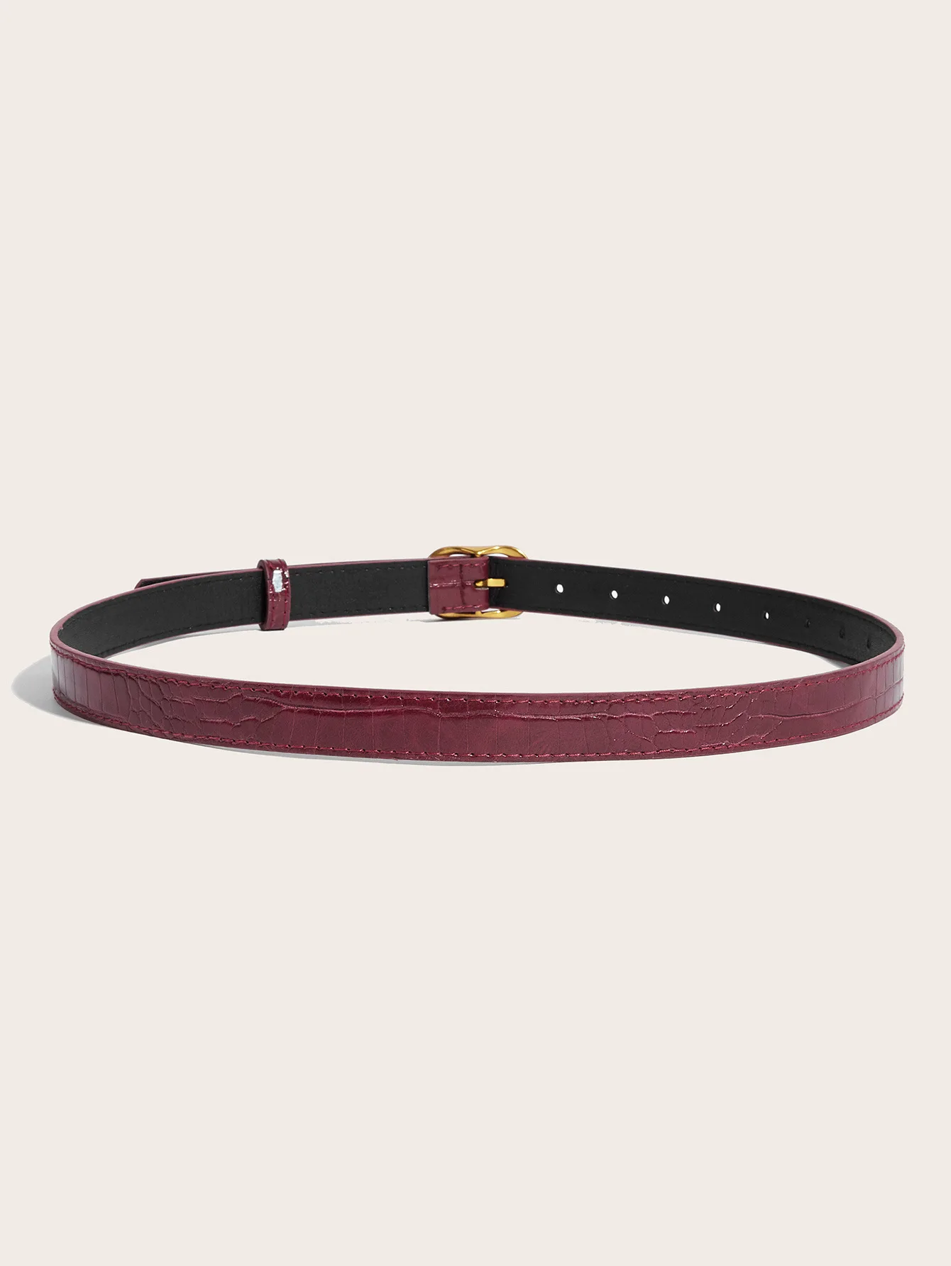 2025 New Belt Women's Korean Edition Decoration Paired with Wine Red Jeans Multi Functional Fashion Belt for Women