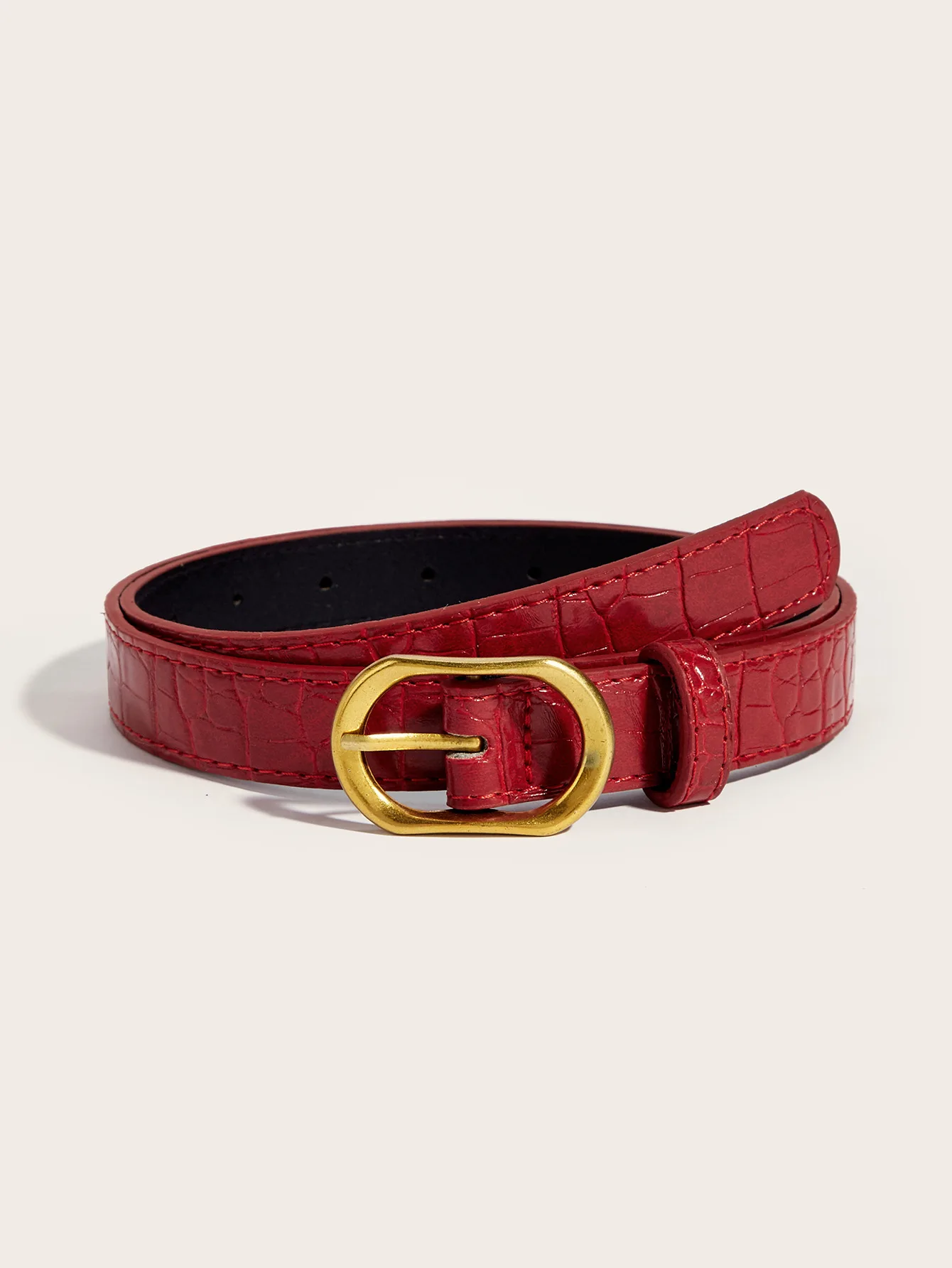 2025 New Belt Women's Korean Edition Decoration Paired with Wine Red Jeans Multi Functional Fashion Belt for Women