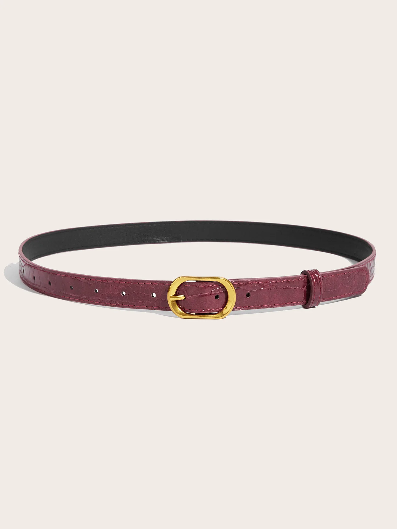 2025 New Belt Women's Korean Edition Decoration Paired with Wine Red Jeans Multi Functional Fashion Belt for Women