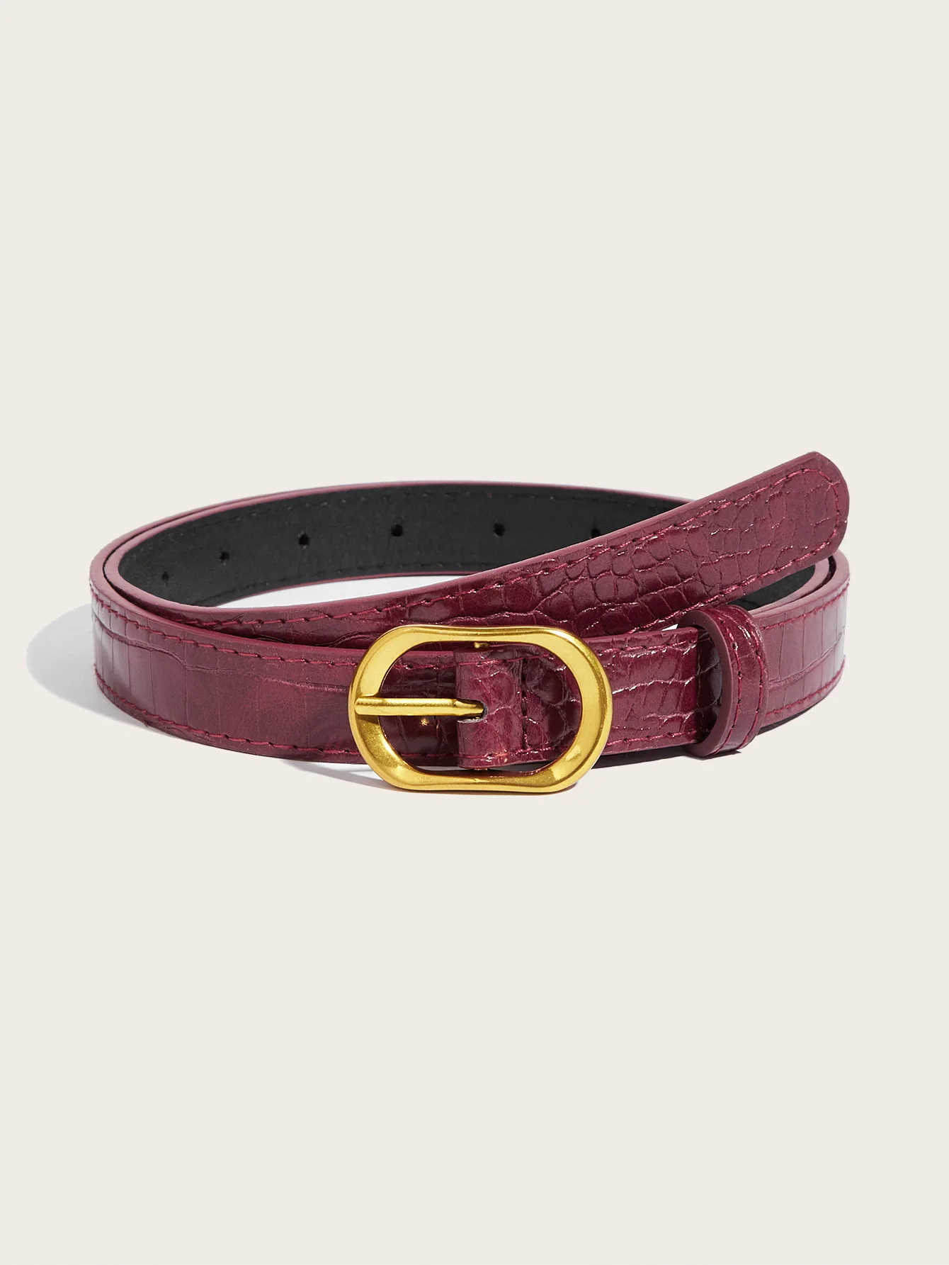 2025 New Belt Women's Korean Edition Decoration Paired with Wine Red Jeans Multi Functional Fashion Belt for Women