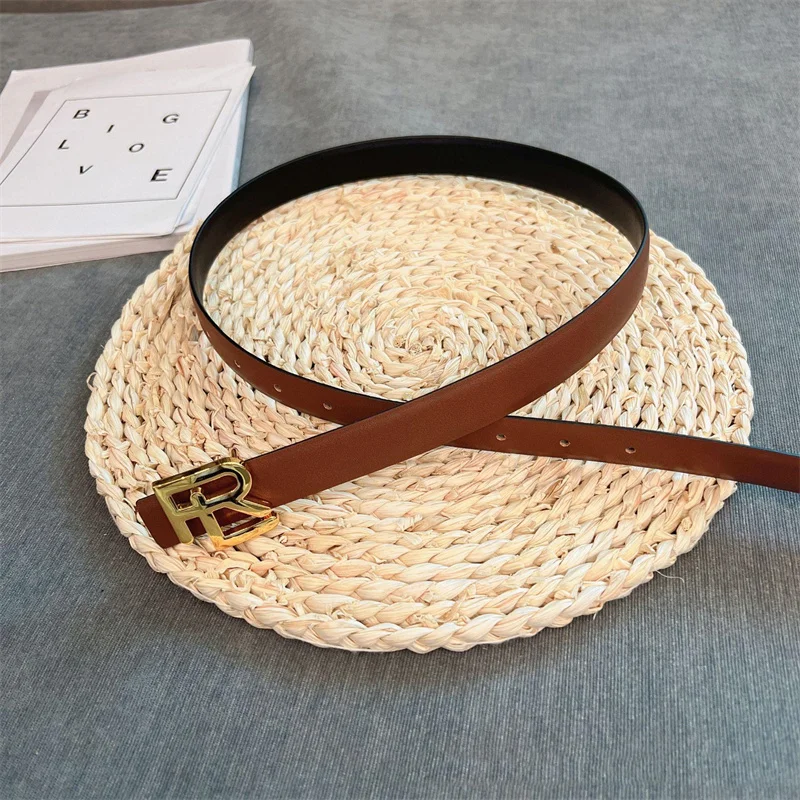 New Belt For Women Fashionable Belt Female Metal Buckle Women's Belt Leisure Dress Jeans Waistband