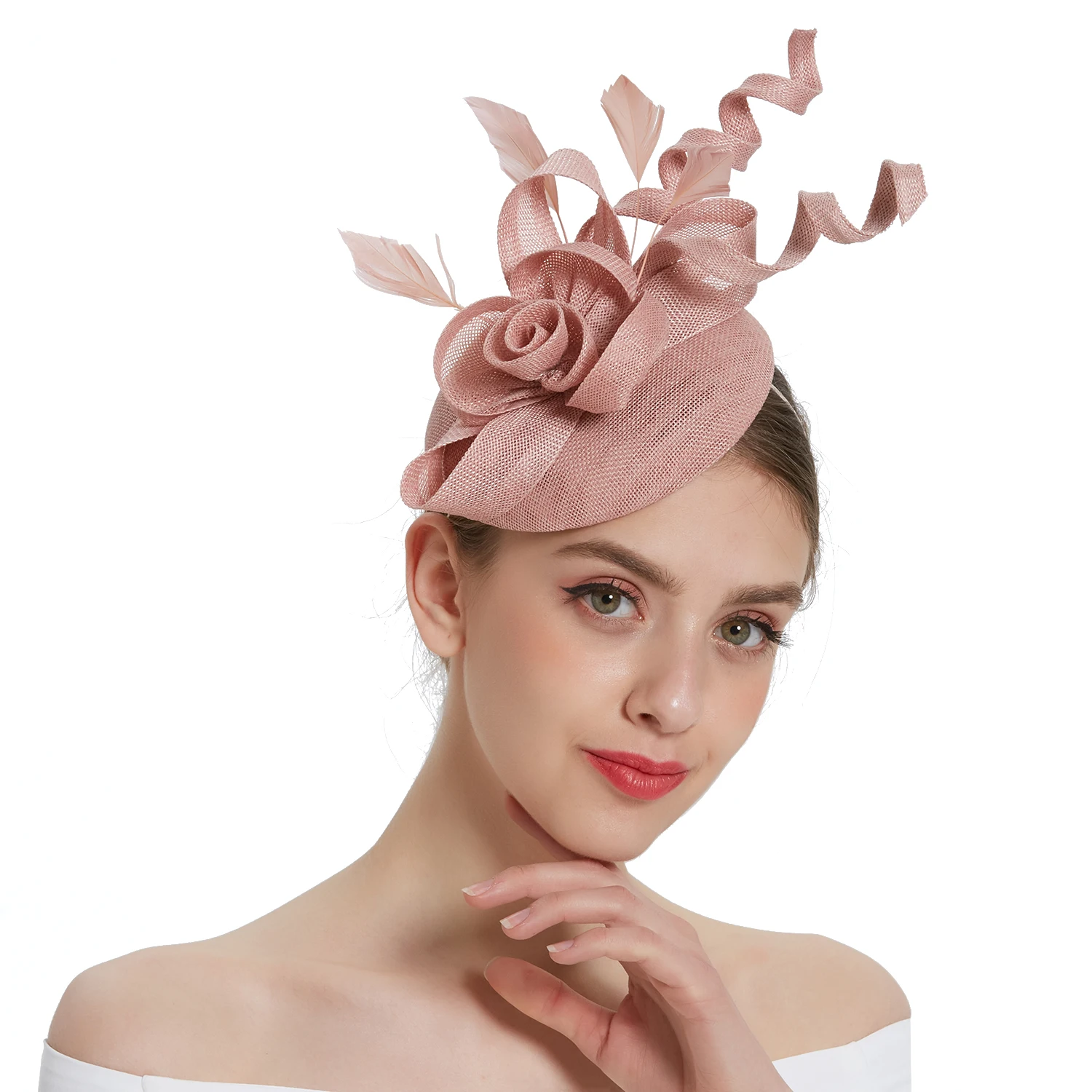 2026 Women Fascinator Hat Folding Accessories Headband Bridal Hair Clip Accessories Kentucky Derby Cocktail Party Festival Hat