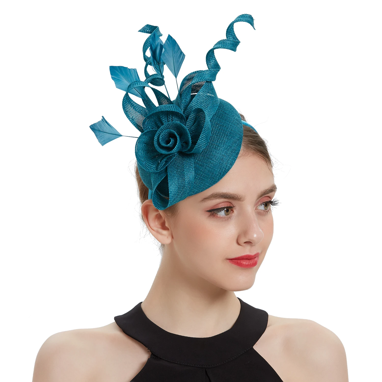 2026 Women Fascinator Hat Folding Accessories Headband Bridal Hair Clip Accessories Kentucky Derby Cocktail Party Festival Hat