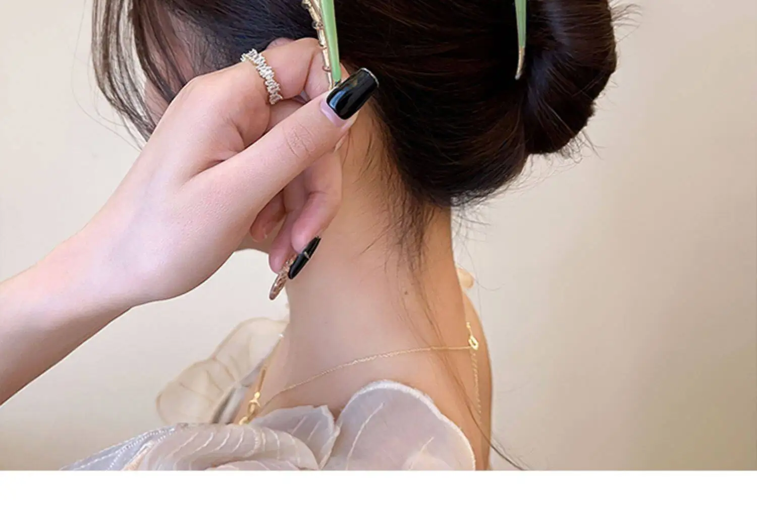 Fashion Flower Forest Gardenia Flower Claw Clips Grasping Women's Spring Summer New Style Metal Hair Clip Large Shark Clip