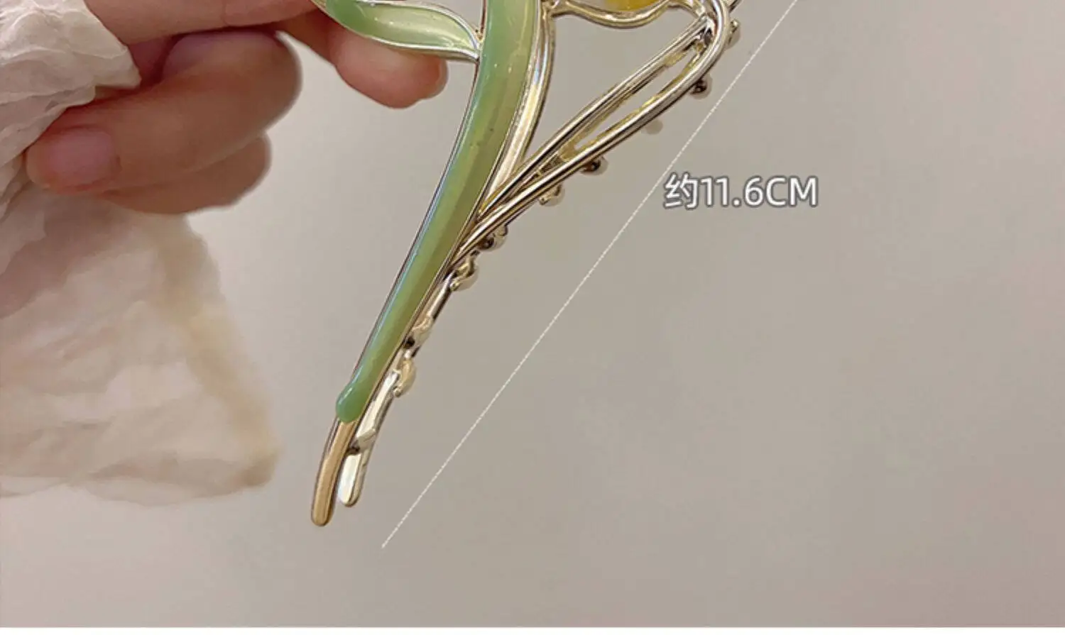 Fashion Flower Forest Gardenia Flower Claw Clips Grasping Women's Spring Summer New Style Metal Hair Clip Large Shark Clip