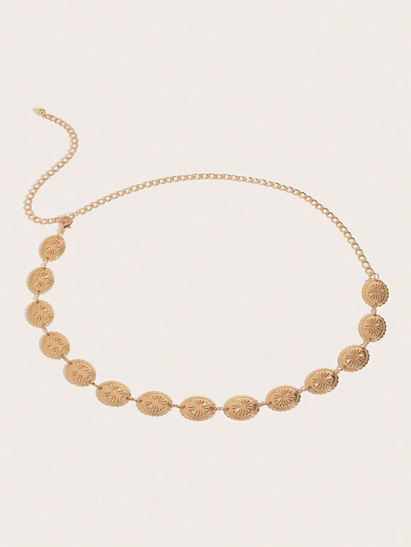 Plus Size Ladies' Large Chain Waist Chain Bohemian Style Pattern Lace Accessories Decoration Dress Accessories Spring, Summer