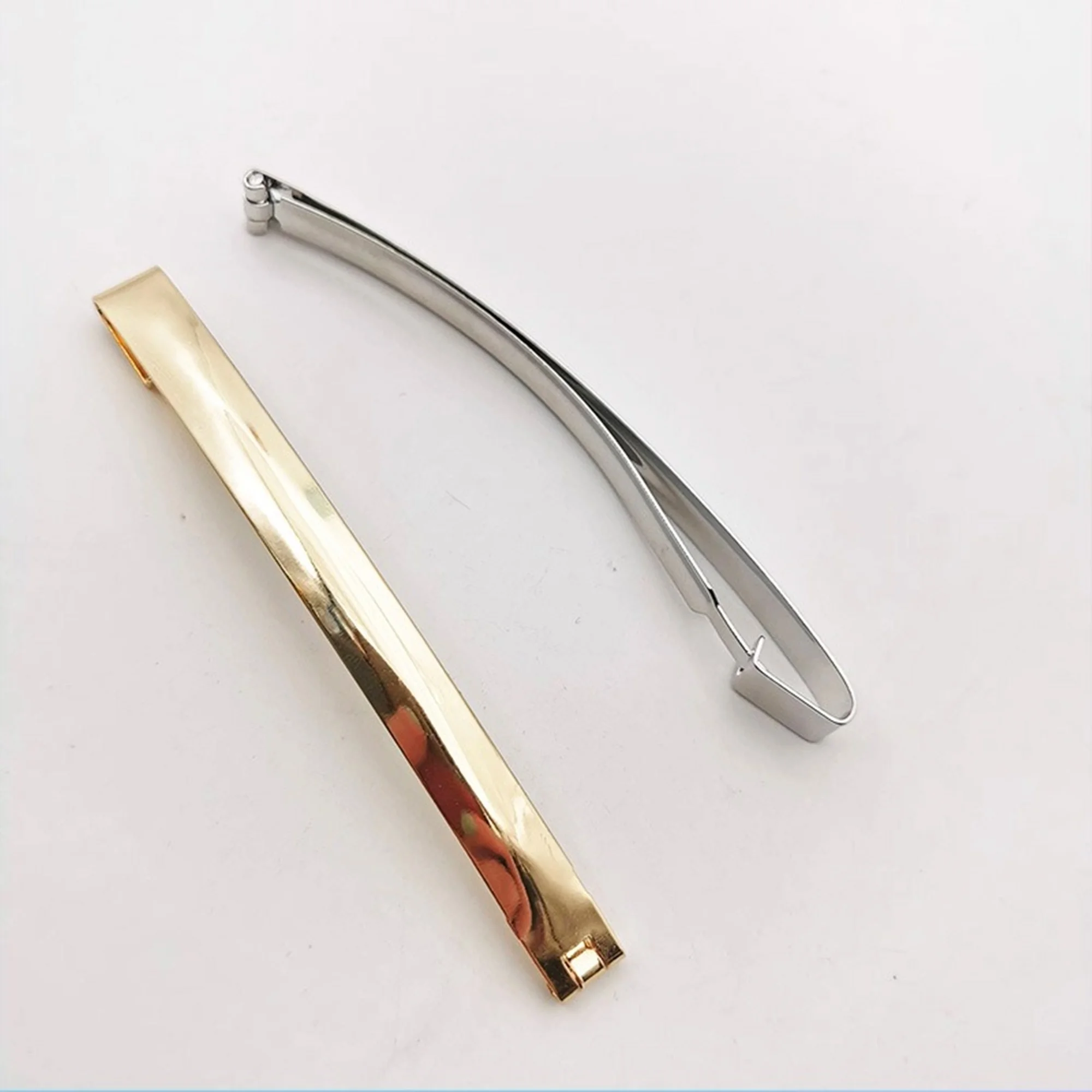 10pcs/lot 7cm 9cm Korean shrapnel clip gold/rhodium hair accessories DIY material wholesale