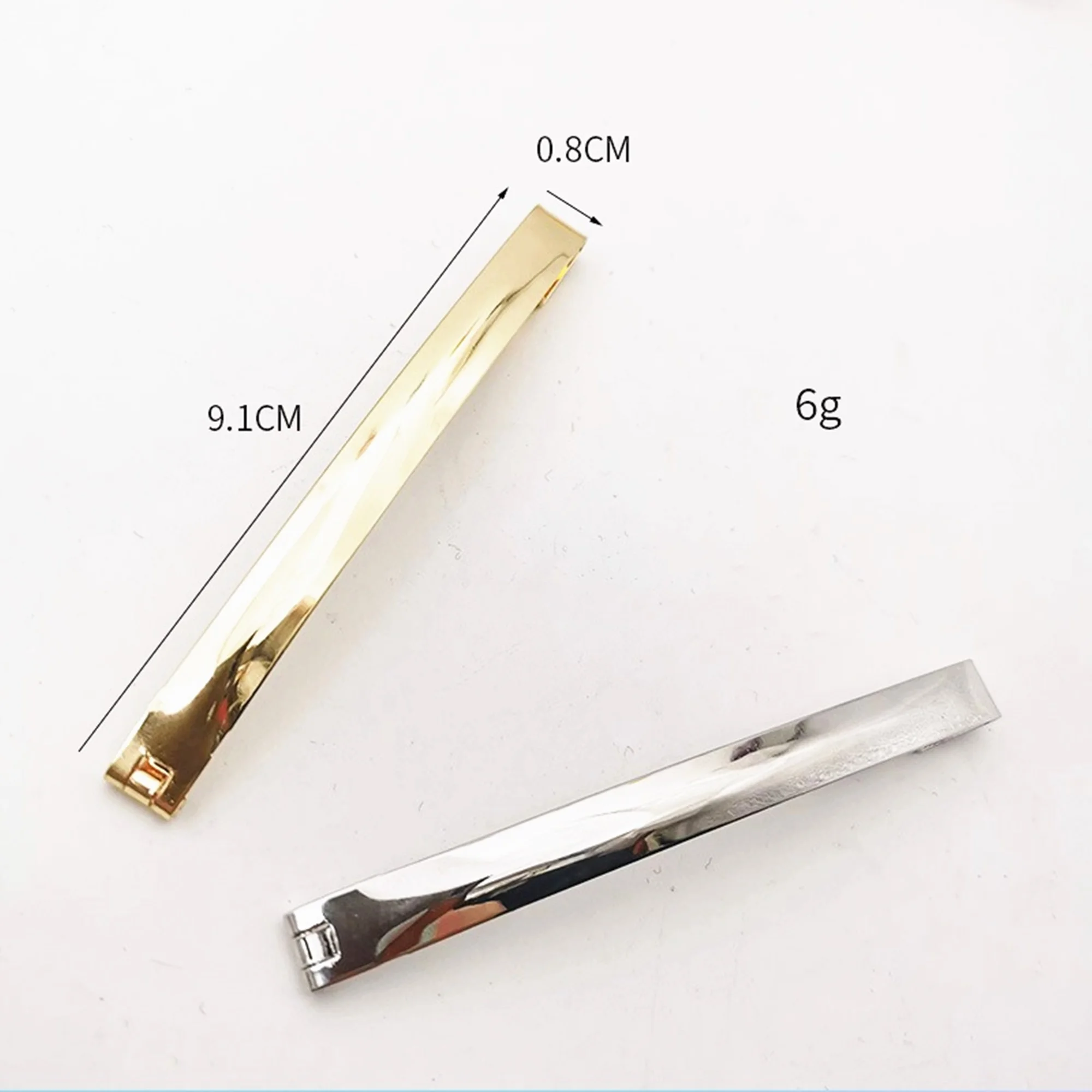 10pcs/lot 7cm 9cm Korean shrapnel clip gold/rhodium hair accessories DIY material wholesale