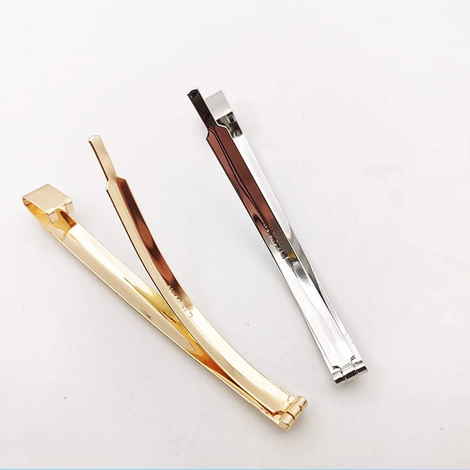 10pcs/lot 7cm 9cm Korean shrapnel clip gold/rhodium hair accessories DIY material wholesale