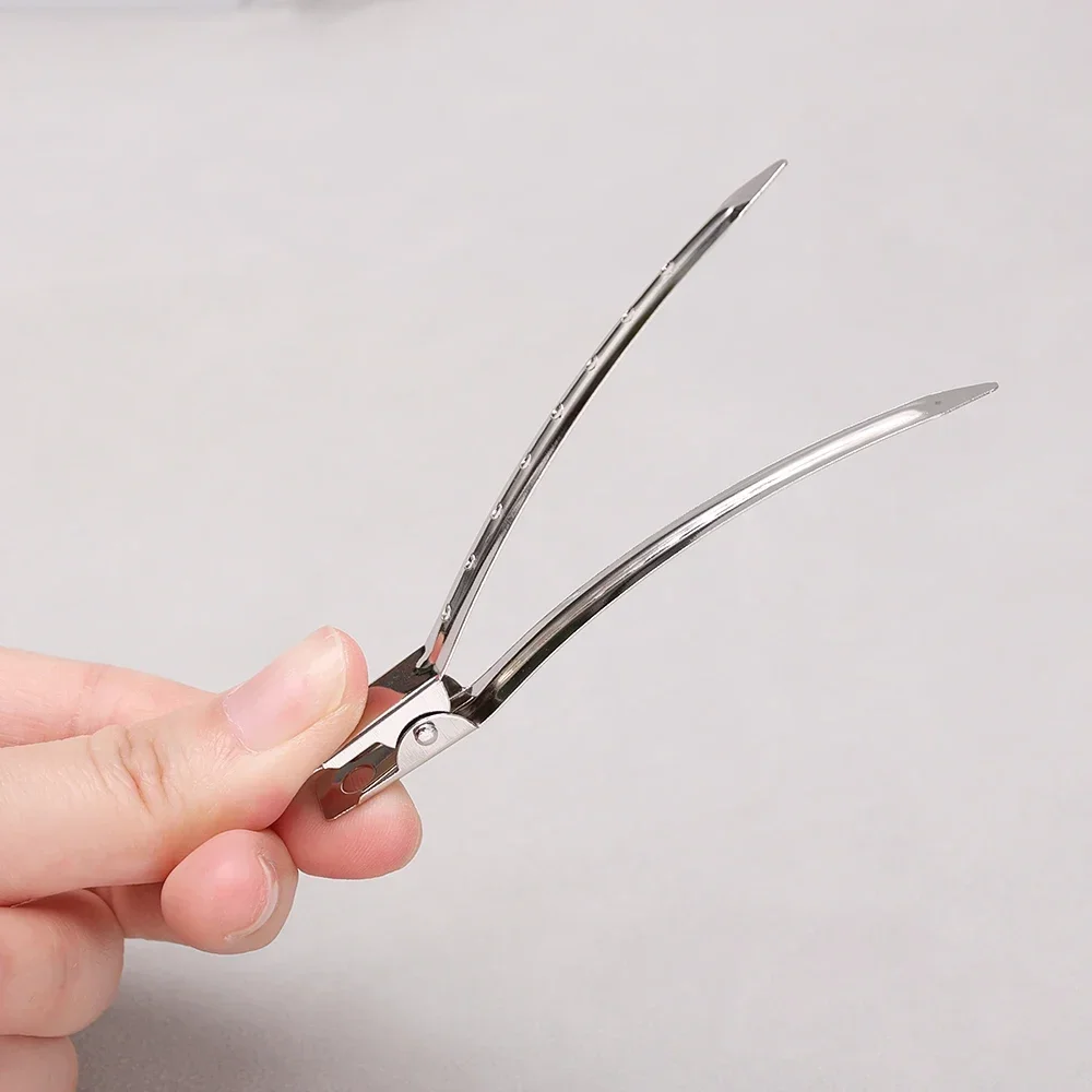 Metal Duckbill Clip Curly Hairpin Barrettes Hairstyle Hair Styling Clips Clamps Haircut Hairclip Tools Fluffy Hair Root Barrette