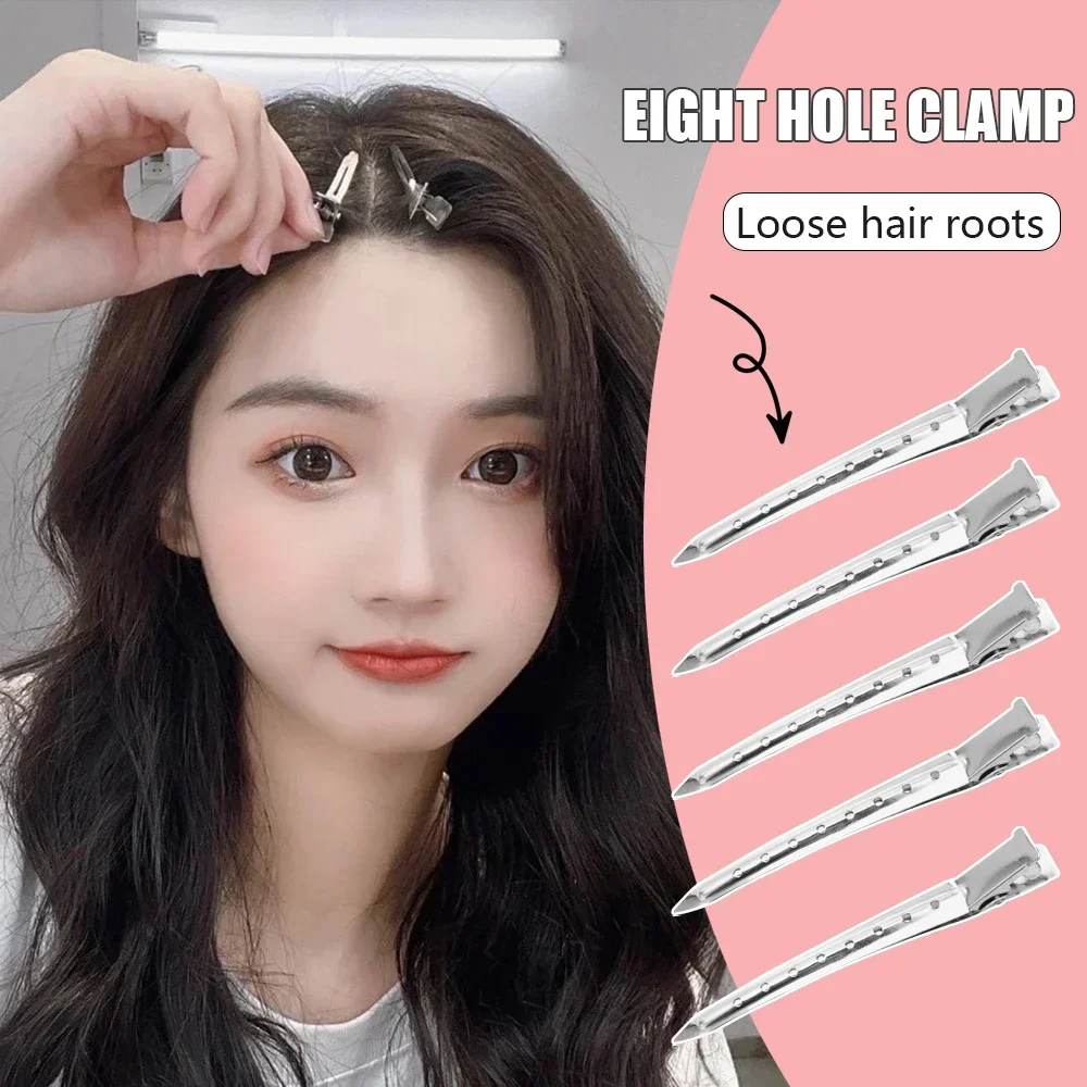 Metal Duckbill Clip Curly Hairpin Barrettes Hairstyle Hair Styling Clips Clamps Haircut Hairclip Tools Fluffy Hair Root Barrette