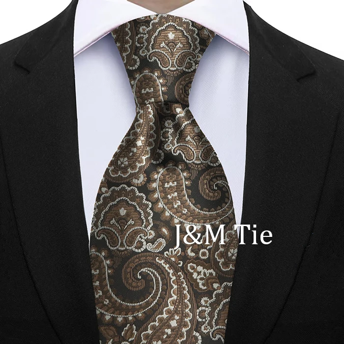 Luxury 7CM Floral Paisley Necktie Green Blue Ties For Man Groom Groomsman Jacquard Woven Ascot Formal Business Party Accessories