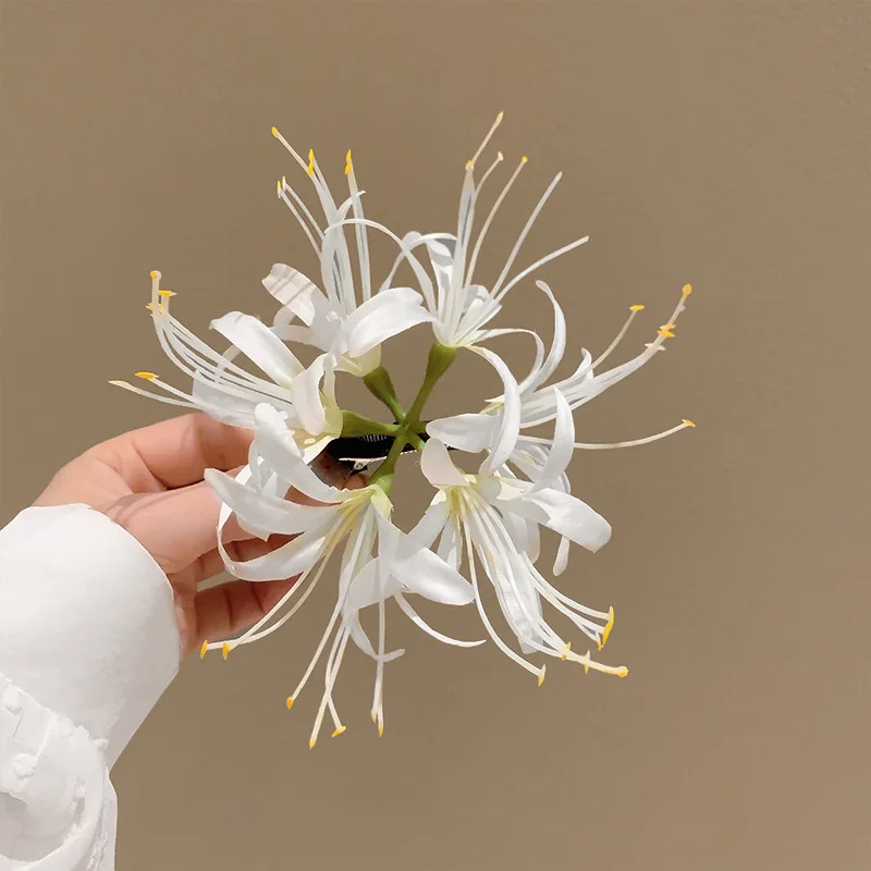 Half Shore Flower Simulation Flower Hair Clip Side Hair Accessory