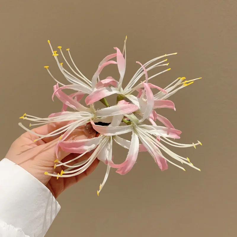 Half Shore Flower Simulation Flower Hair Clip Side Hair Accessory
