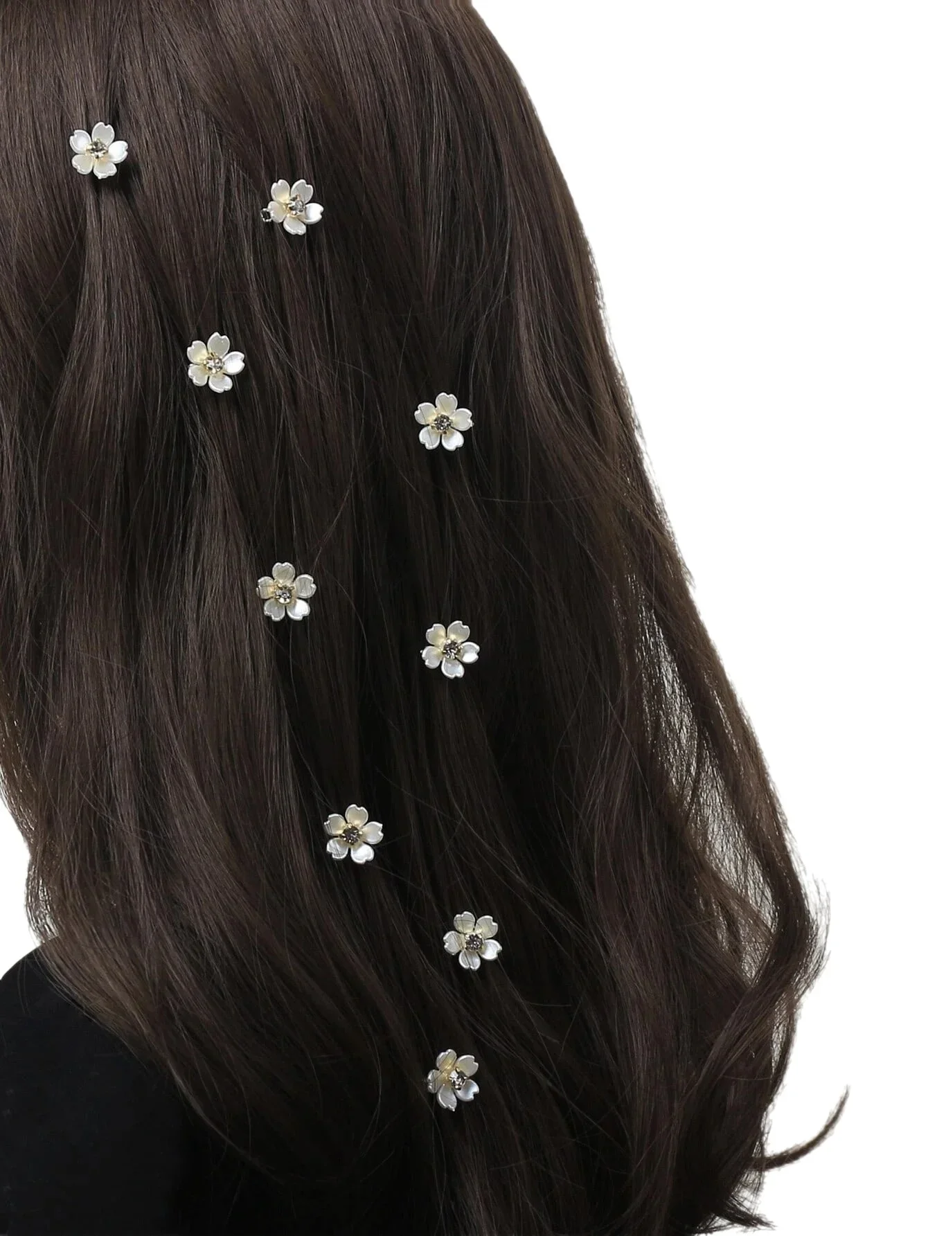 Exquisite small hair clips, flower hair accessories, small hair clips, bean clips, side flower hair accessories