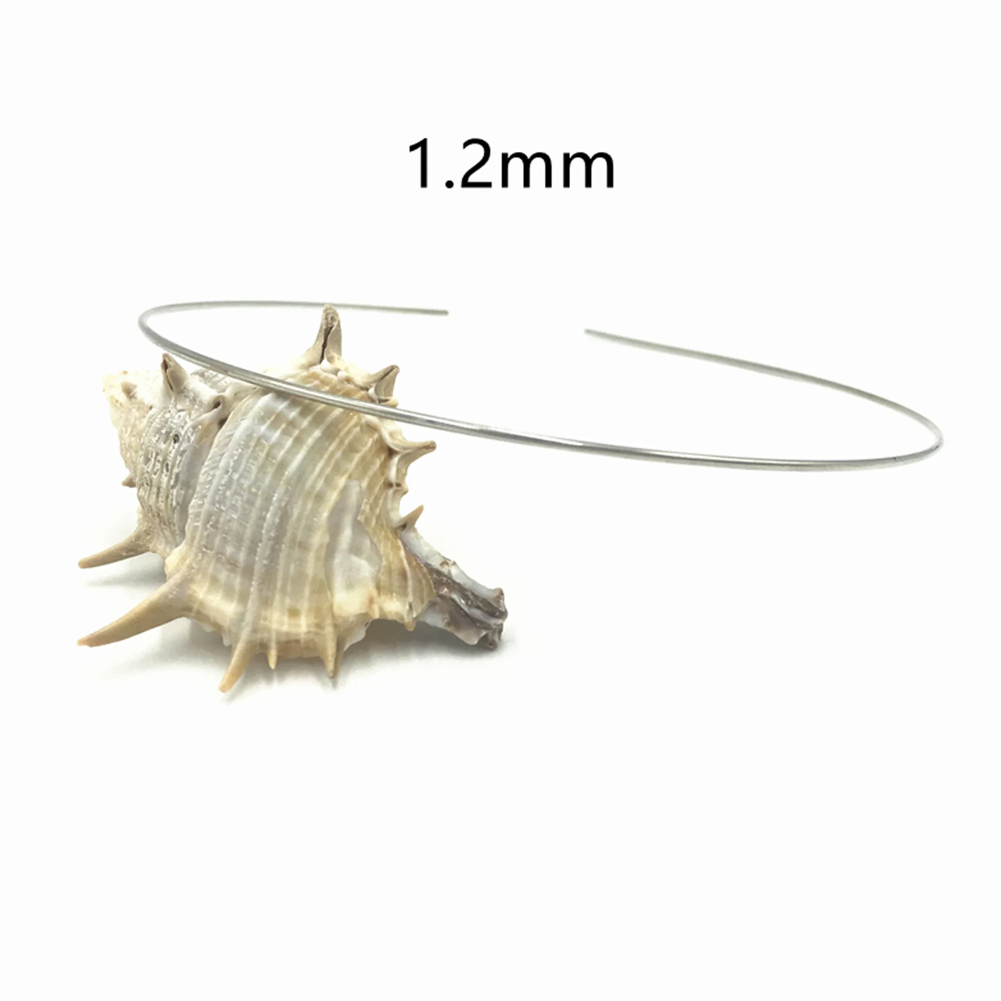 20Pcs 1.2mm 3mm 5mm 7mm 10mm Metal Hairband Wholesale Gold Silver Black Headband for Girls Hair Crafts Hair Hoop Headwear