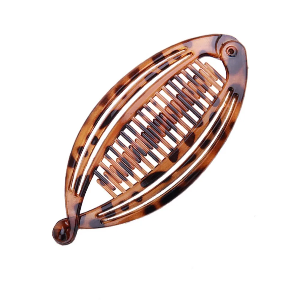 3Pcs Vintage Banana Hair Clips for Women Wave Combs Hairpin Hair Style Tools Solid Color Fashion Practical Hair Accessories