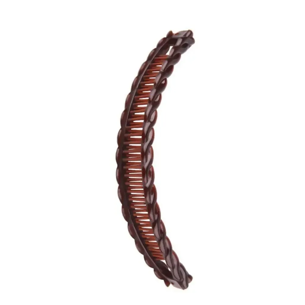 3Pcs Vintage Banana Hair Clips for Women Wave Combs Hairpin Hair Style Tools Solid Color Fashion Practical Hair Accessories