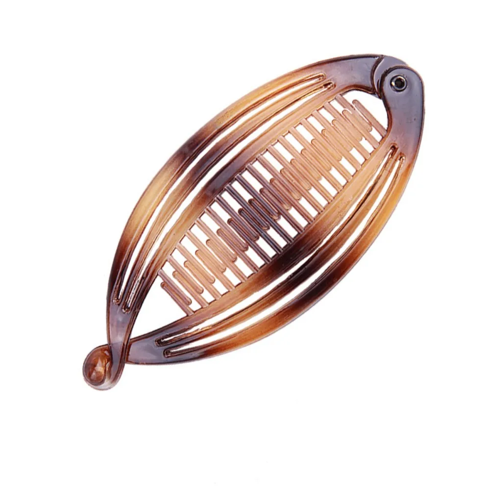 3Pcs Vintage Banana Hair Clips for Women Wave Combs Hairpin Hair Style Tools Solid Color Fashion Practical Hair Accessories