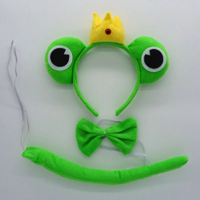 Green Frog Animal Ear Headband Girls Boy Adult Hairband Party Birthday Cosplay Costume Wedding Festival