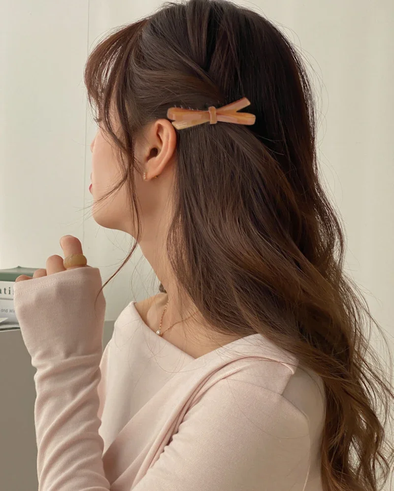 South Korea France Bow Hairpin Princess Head Inverted Comb Disc Hair Ball Head Side Hairpin