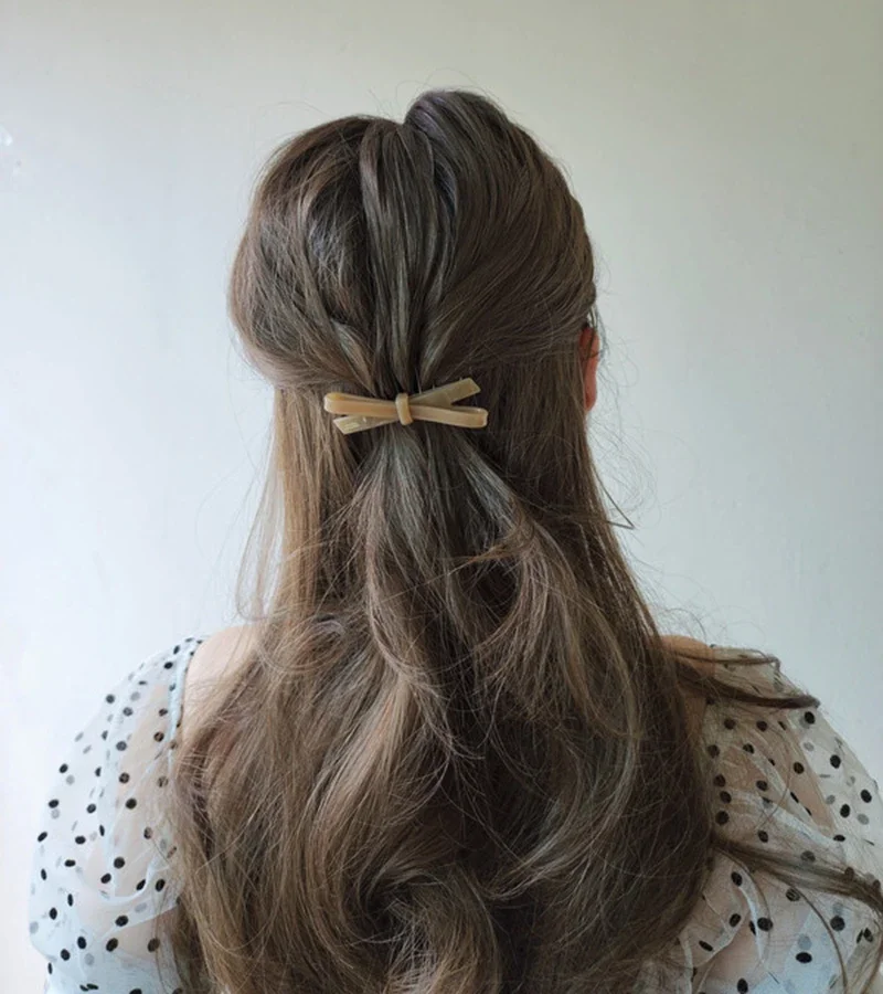 South Korea France Bow Hairpin Princess Head Inverted Comb Disc Hair Ball Head Side Hairpin