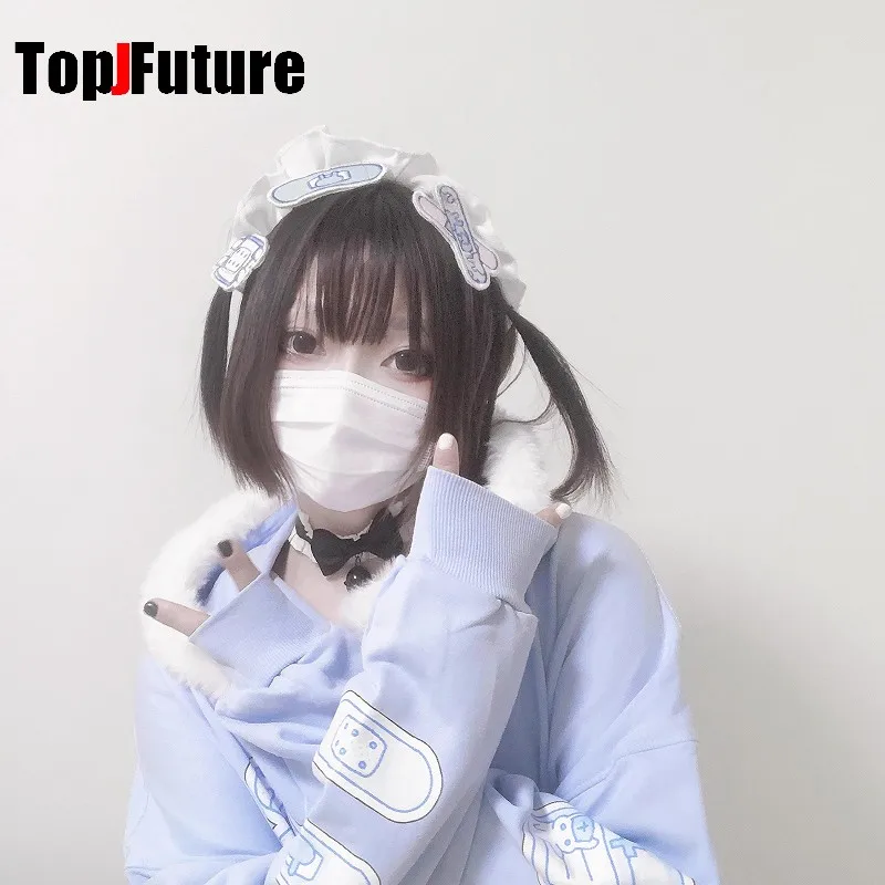 Gothic Y2K Girl Harajuku Lolita Subculture Medical Cute Bandage Combination Medical Band Aid Hair Clips Hairgrips Hairpin Pin