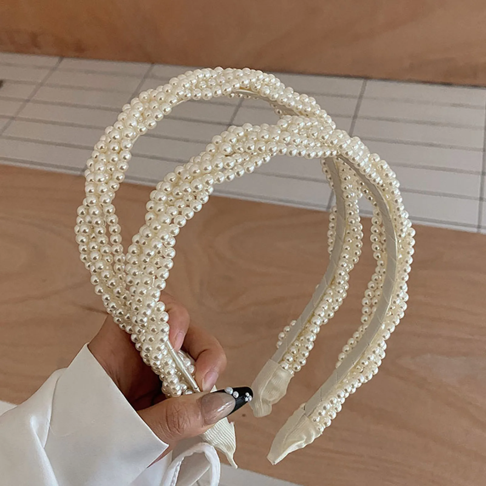 Elegant Pearl Headband for Women Hair Accessories Hairbands Fashion Girls Hair Hoop Band Ornament Bride Wedding Headwear Gifts