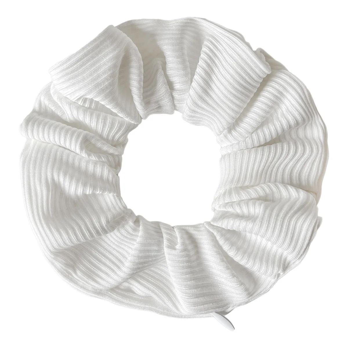 Designer Zip Scrunchies For Girls Pastel Colors Hairties for Bun Hairstyle Hair Accessories for Women Zipper Pocket Chouchous