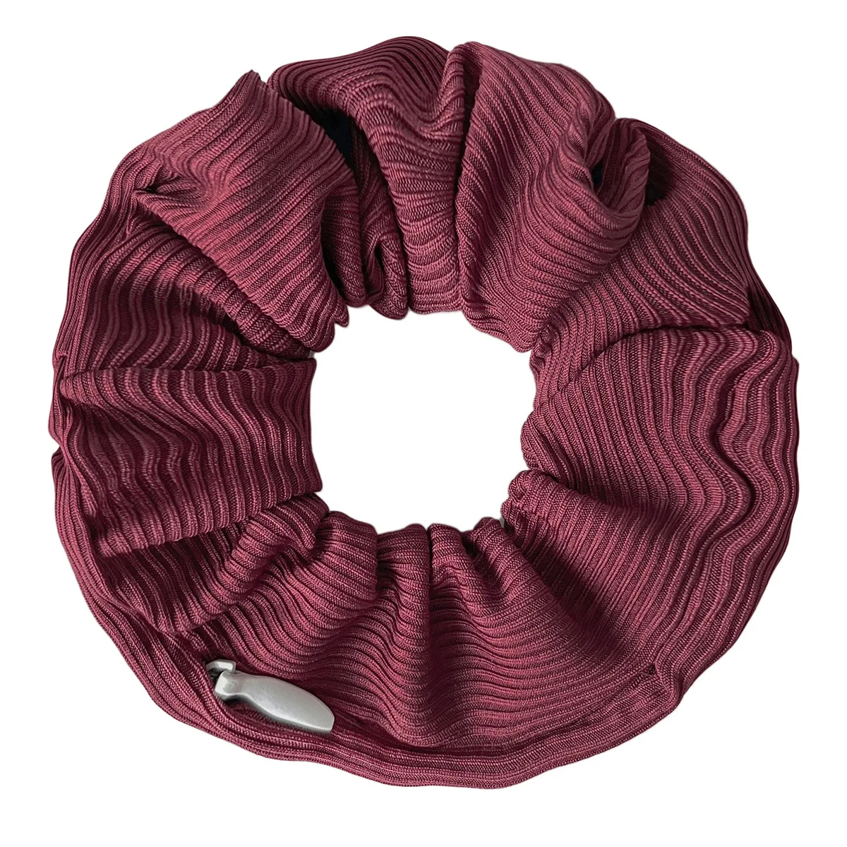Designer Zip Scrunchies For Girls Pastel Colors Hairties for Bun Hairstyle Hair Accessories for Women Zipper Pocket Chouchous