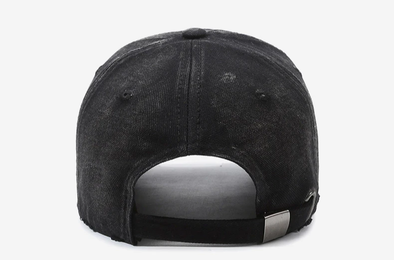 Vintage Old Hole Embroidery Letters Cowboy Baseball Cotton Soft Top Men's and Women's Spring and Summer Casual 56-60cm Sun Hat