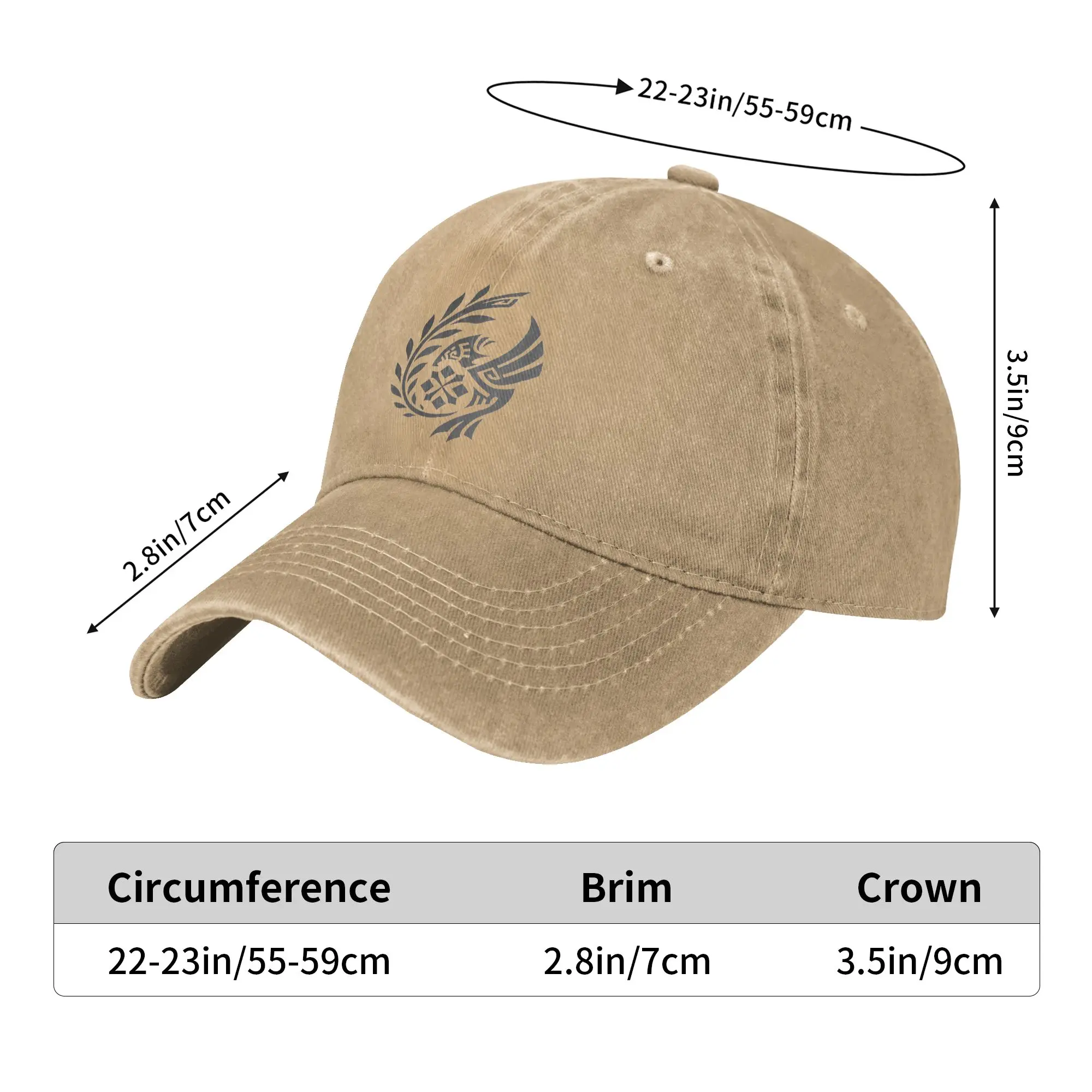 Monster Hunter Wilds Men Women Baseball Caps Forbidden Lands Research Commission Distressed Denim Hats Vintage Outdoor Headwear