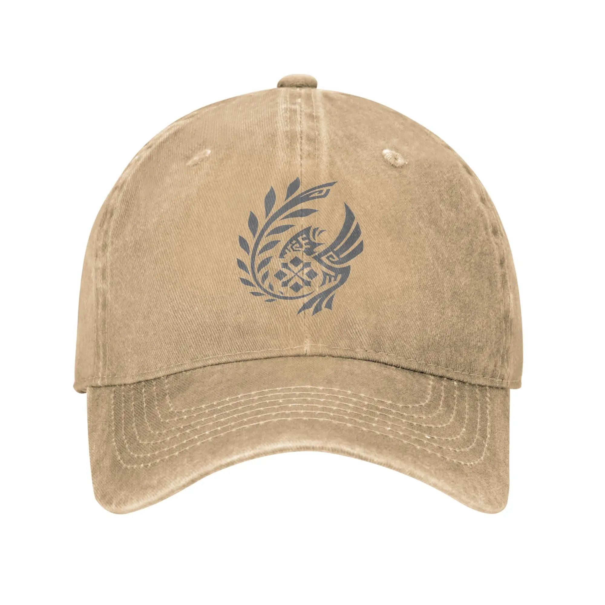 Monster Hunter Wilds Men Women Baseball Caps Forbidden Lands Research Commission Distressed Denim Hats Vintage Outdoor Headwear